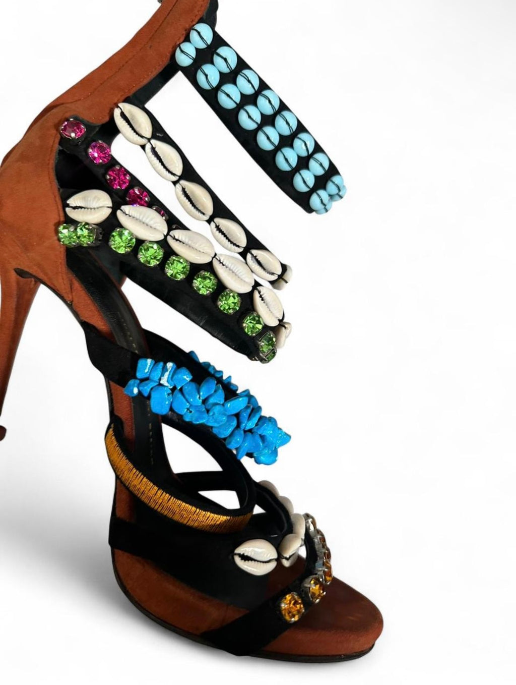 S/S 2011 GIUSEPPE ZANOTTI SHELL JEWEL HEELS