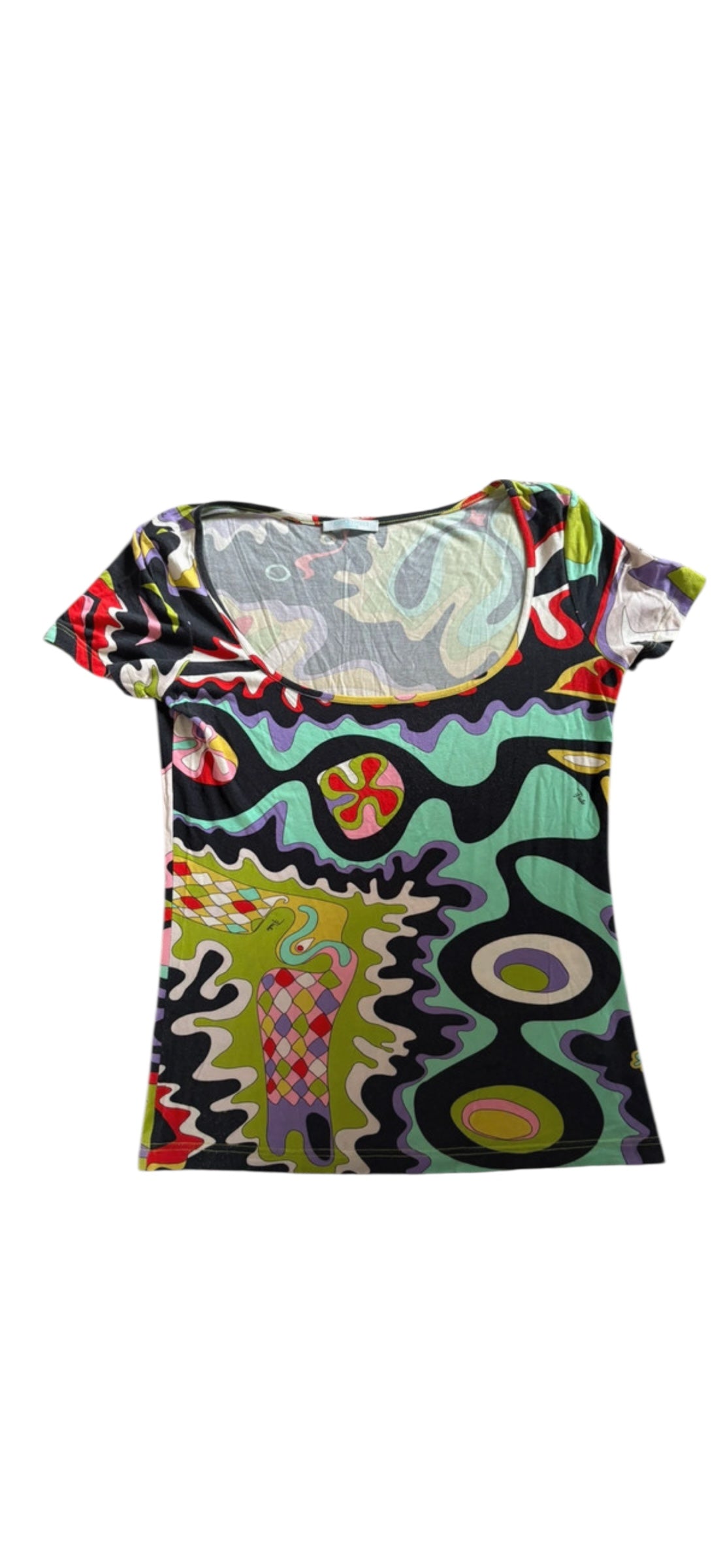 EMILIO PUCCI ABSTRACT PRINT TOP - SMALL