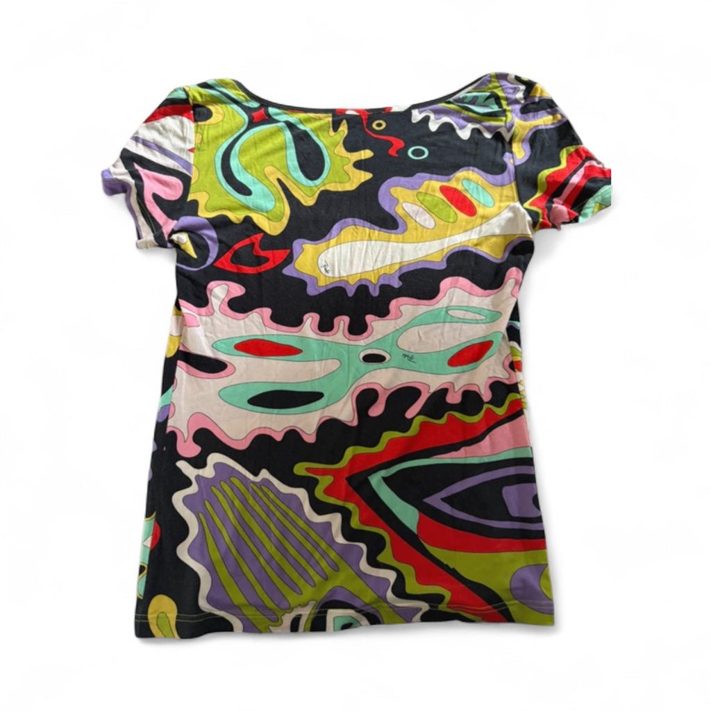 EMILIO PUCCI ABSTRACT PRINT TOP - SMALL
