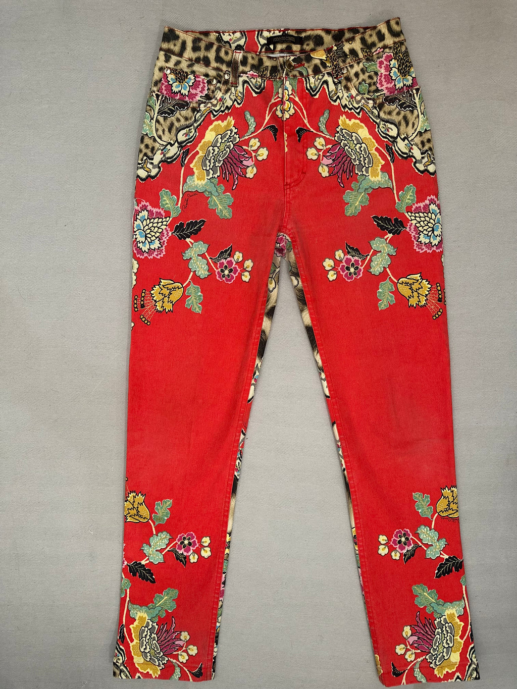 ROBERTO CAVALLI CHEONGASM LEOPARD JEANS