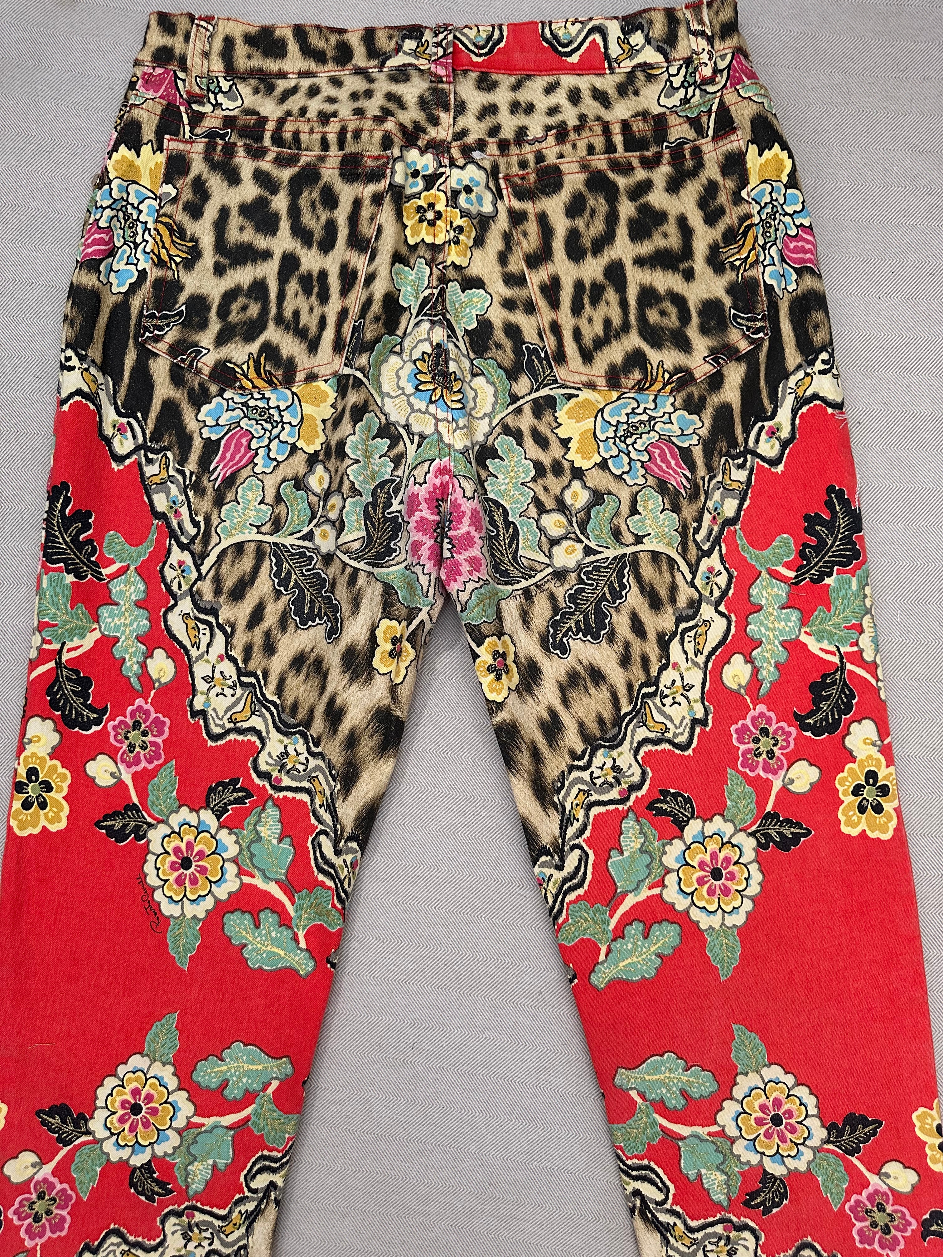 ROBERTO CAVALLI CHEONGASM LEOPARD JEANS