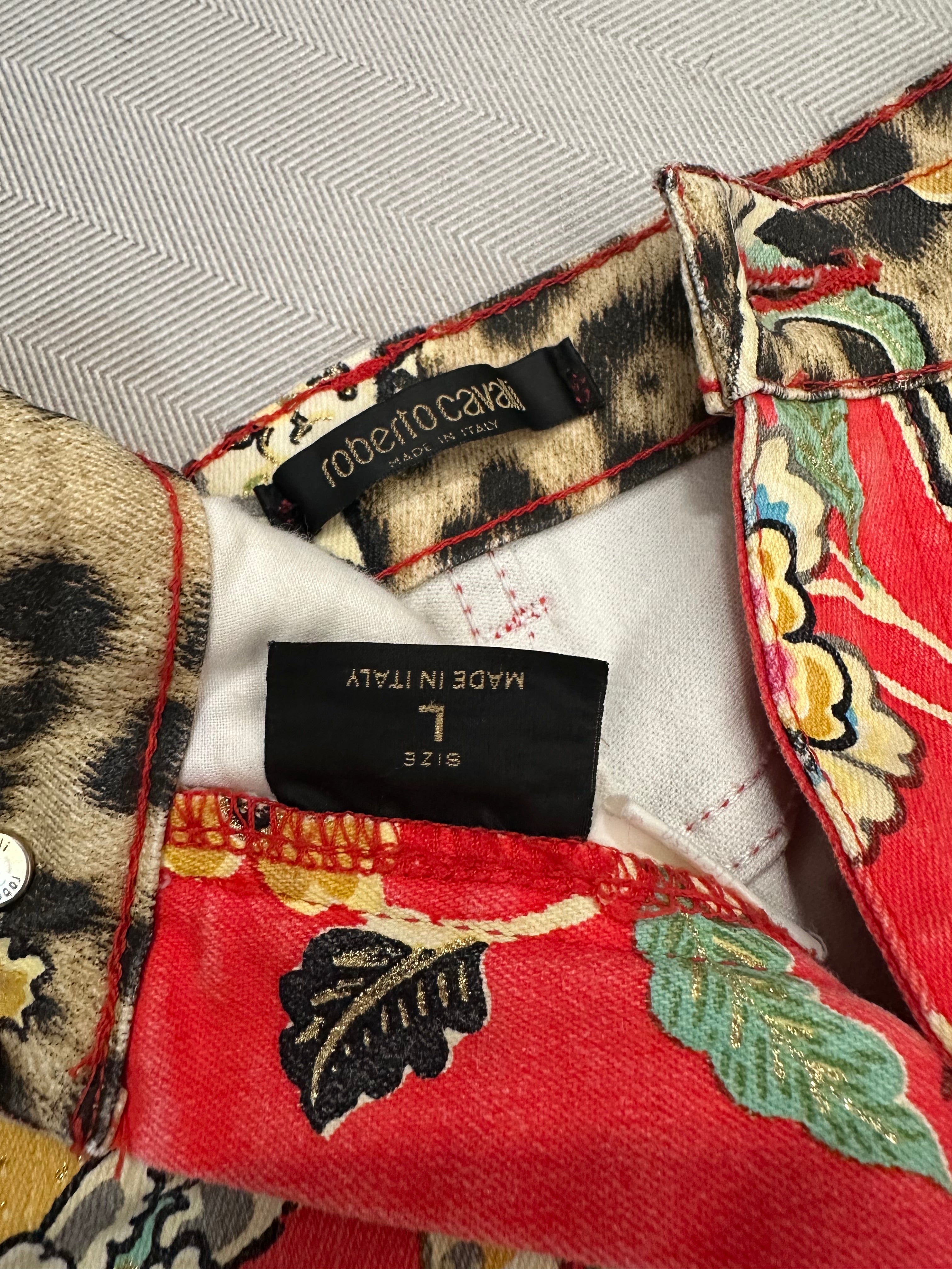 ROBERTO CAVALLI CHEONGASM LEOPARD JEANS