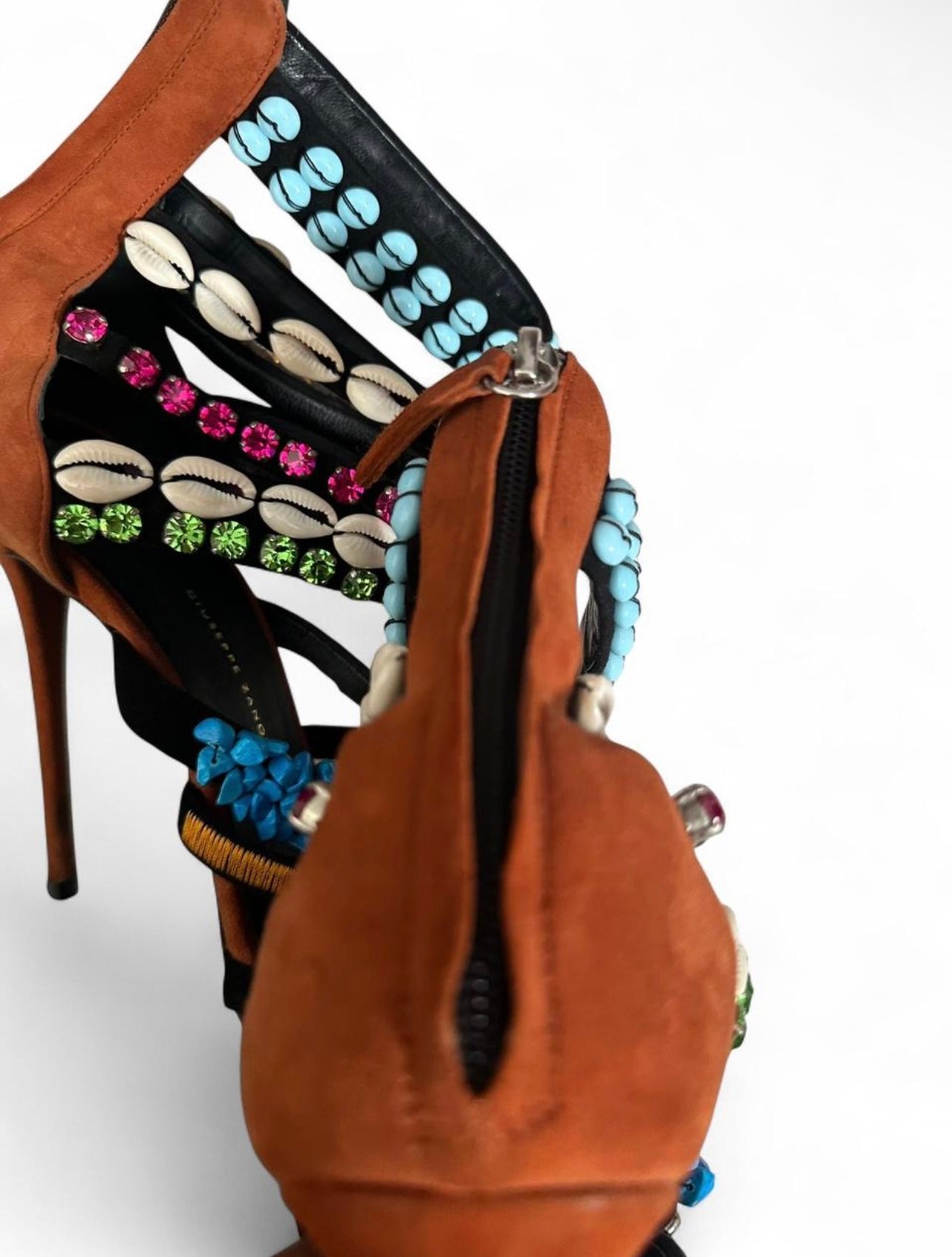 S/S 2011 GIUSEPPE ZANOTTI SHELL JEWEL HEELS